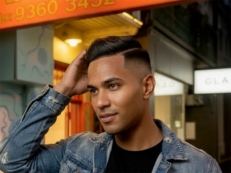 Men's haircuts and fades at Le Garage Surry Hills